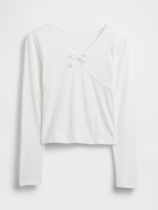 Image number 2 showing, Kids Cross Front Bow T-Shirt