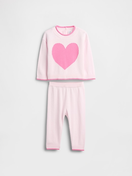 Image number 1 showing, Baby Heart Sweater Set