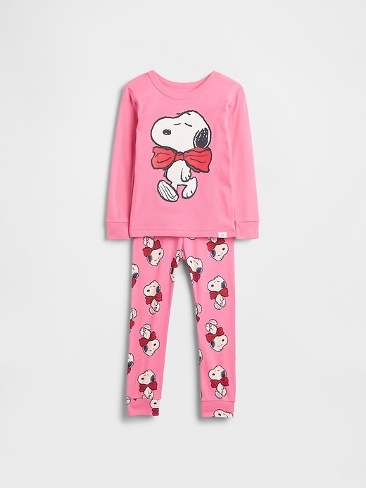 Image number 1 showing, Baby & Toddler Snoopy Organic Brushed Cotton PJ Set