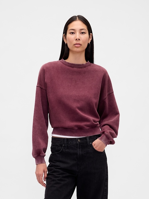 Image number 1 showing, VintageSoft Wedge Crewneck Sweatshirt