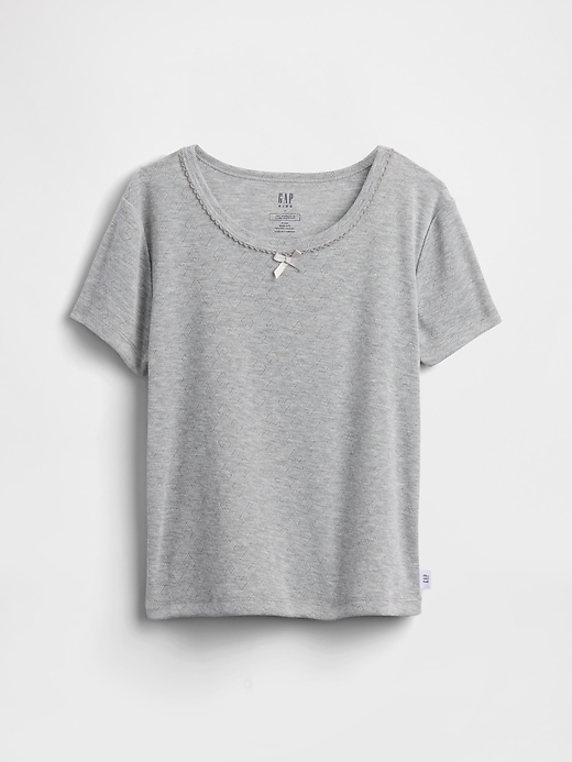 Image number 1 showing, Kids Recycled Pointelle PJ T-Shirt