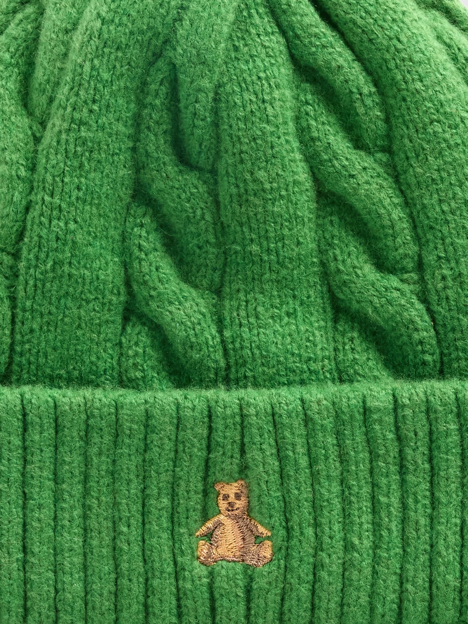 Ensemble bonnet et mitaines en tricot torsadé Effet cachemire pour Bébé et Tout-petit