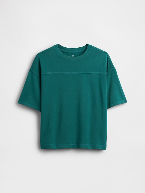 T-SHIRT ÉPAIS À SURPIQÛRES POUR ENFANT