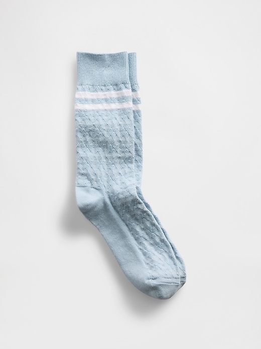 Image number 1 showing, Argyle Varsity Crew Socks