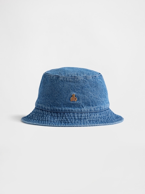 CHAPEAU CLOCHE EN DENIM À MOTIF DE L'OURSON BRANNAN POUR TOUT-PETIT