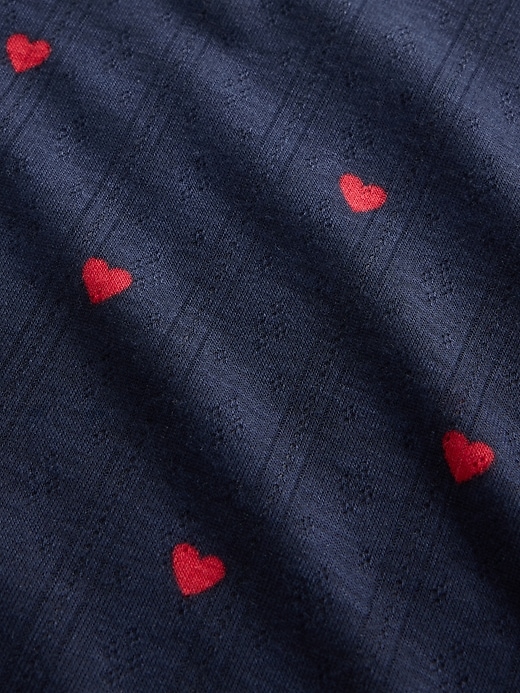 Image number 3 showing, Kids Recycled Pointelle PJ Set