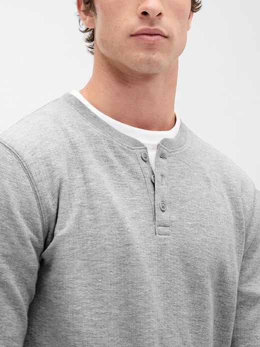 Image number 4 showing, Rib Henley PJ Shirt