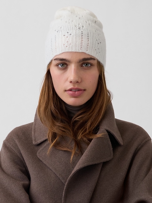 Image number 2 showing, Pointelle Beanie