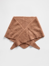 Image number 1 showing, Pointelle Triangle Scarf