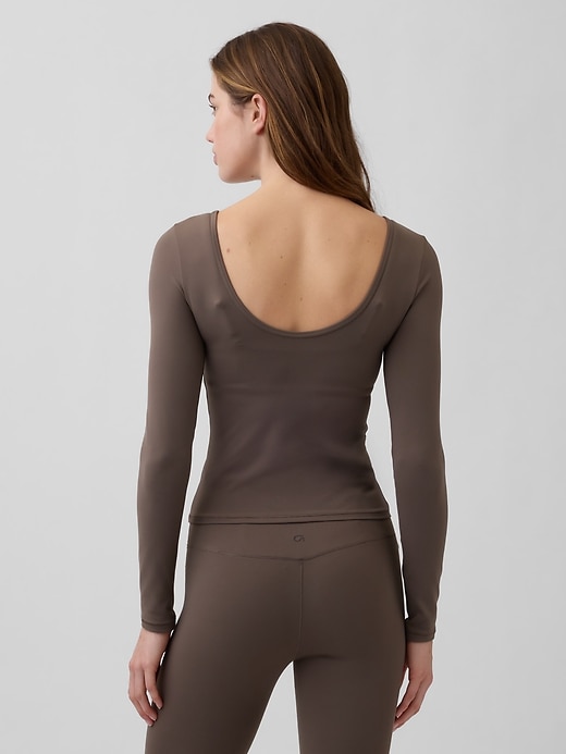 Image number 3 showing, GapFit Smooth Boatneck T-Shirt