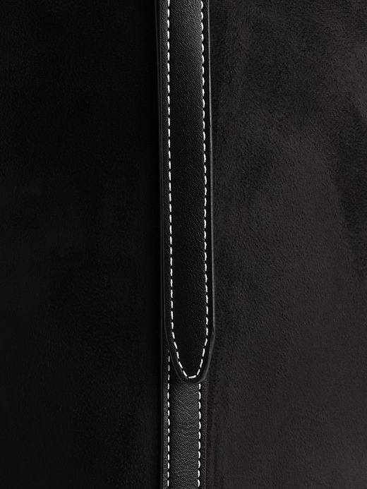 Image number 5 showing, Vegan Suede Bucket Bag