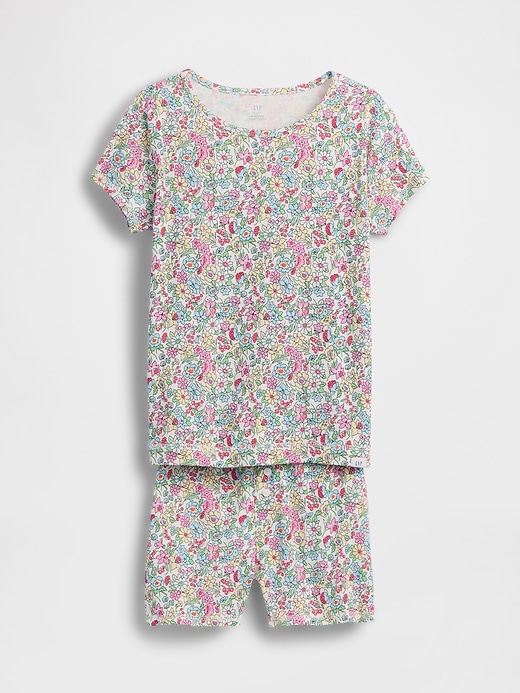 Image number 1 showing, Kids Organic Brushed Cotton PJ Short Set