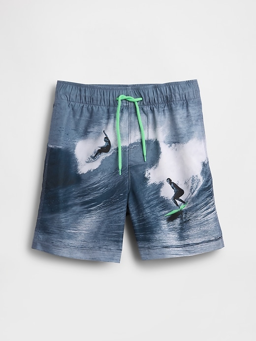 Image number 1 showing, Kids 5" Recycled Swim Trunks