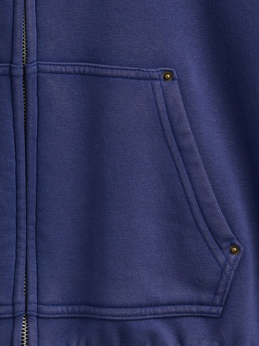 Image number 5 showing, Kids VintageSoft Relaxed Zip Hoodie