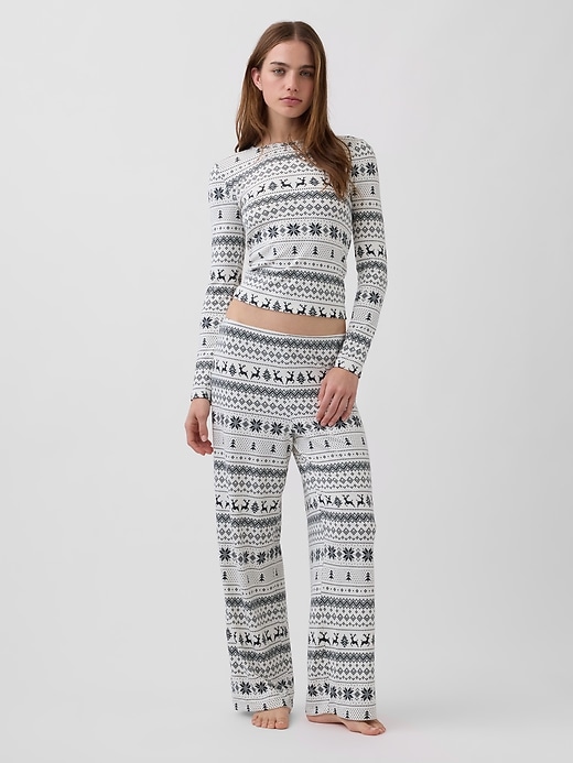 Image number 1 showing, Fair Isle PJ Set