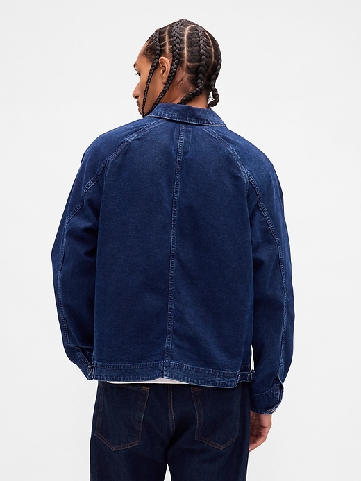 Image number 2 showing, Denim Zip Chore Jacket