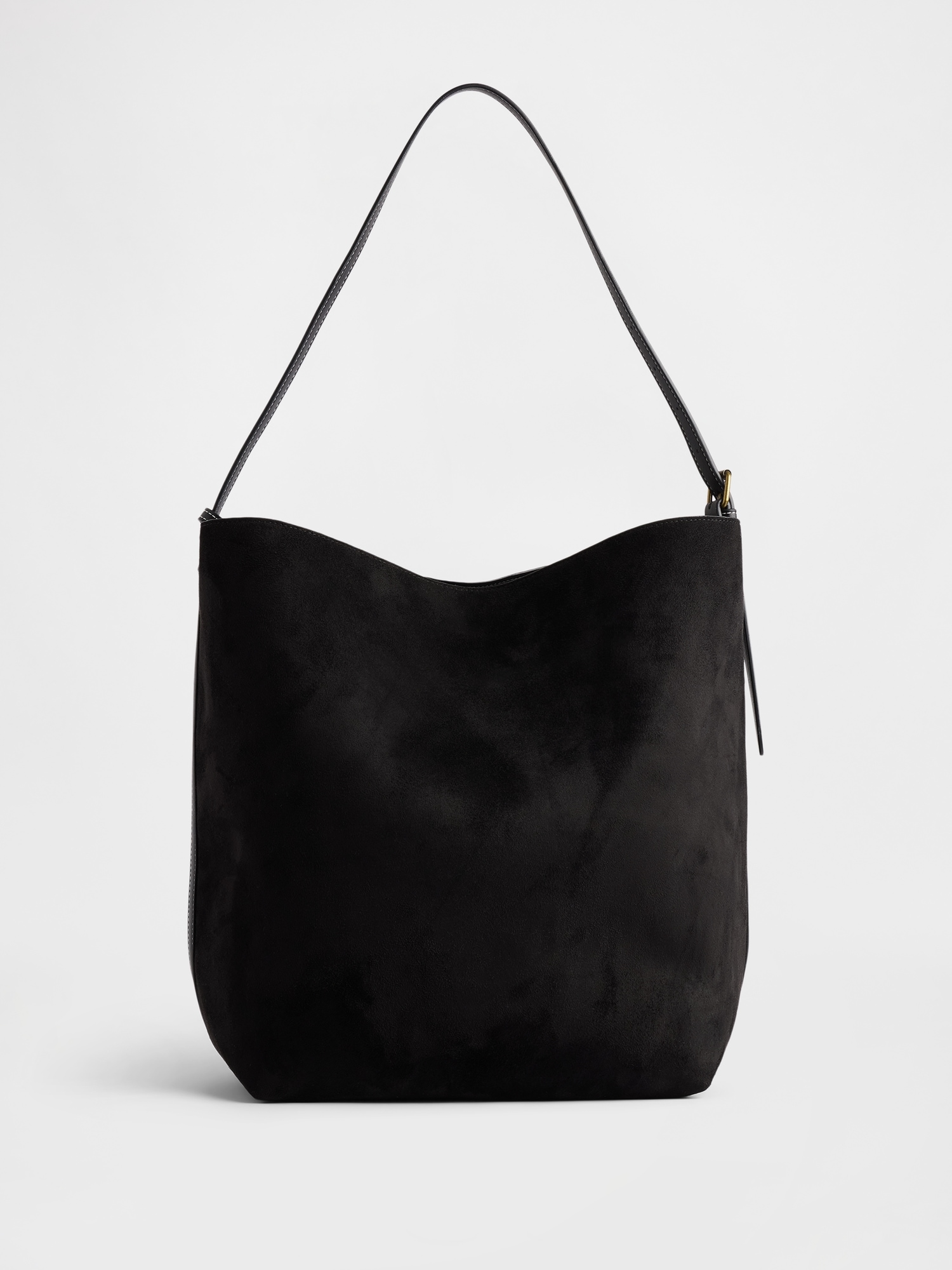 Vegan Suede Bucket Bag