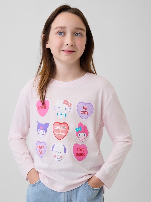 Image number 1 showing, Kids Hello Kitty Oversized Graphic T-Shirt