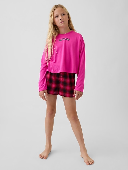 Image number 1 showing, Kids Recycled PJ Short Set