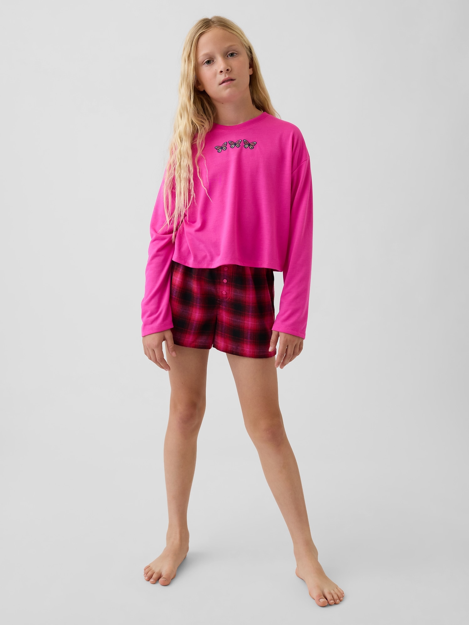 Kids Recycled PJ Short Set