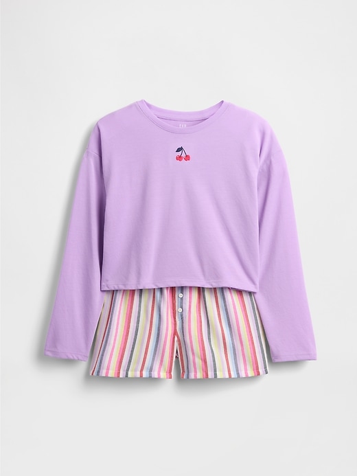 Image number 2 showing, Kids Recycled PJ Short Set