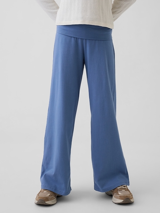 L'image numéro 3 présente Legging à jambe large et taille rabattable pour Enfant