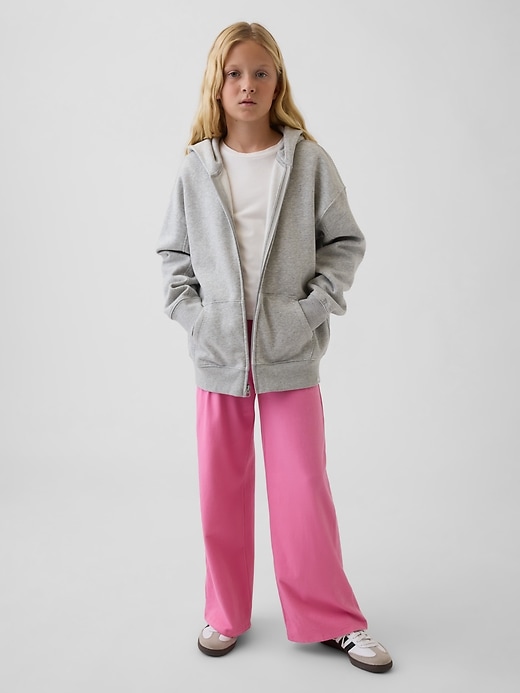 L'image numéro 1 présente Legging à jambe large et taille rabattable pour Enfant