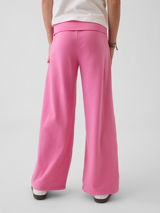 L'image numéro 4 présente Legging à jambe large et taille rabattable pour Enfant