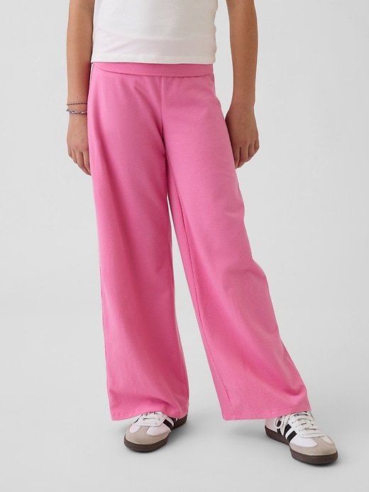 L'image numéro 3 présente Legging à jambe large et taille rabattable pour Enfant