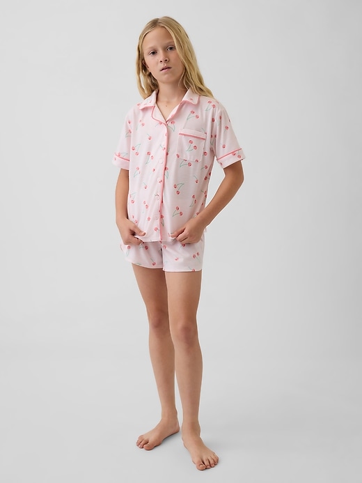 Image number 1 showing, Kids Recycled PJ Short Set