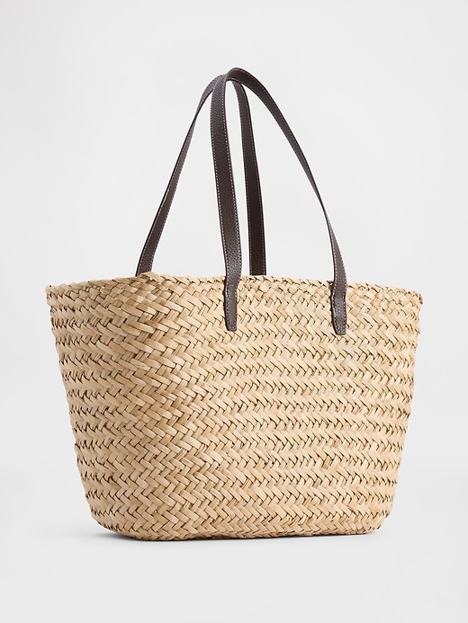 Image number 3 showing, Straw Tote Bag