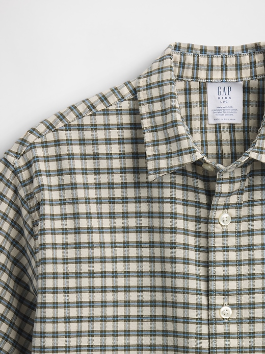 Image number 4 showing, Kids Relaxed Plaid Oxford Shirt