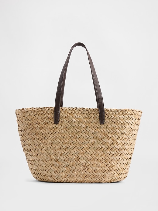 Image number 1 showing, Straw Tote Bag