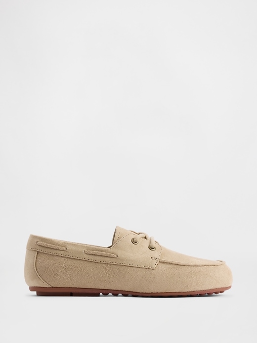 Image number 1 showing, Kids Vegan Suede Loafers