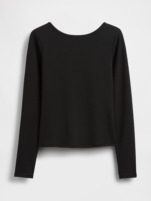 Image number 6 showing, GapFit Smooth Boatneck T-Shirt