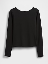 Image number 6 showing, GapFit Smooth Boatneck T-Shirt