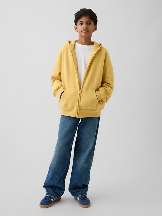 L'image numéro 3 présente Veste à capuchon VintageDoux pour Enfant