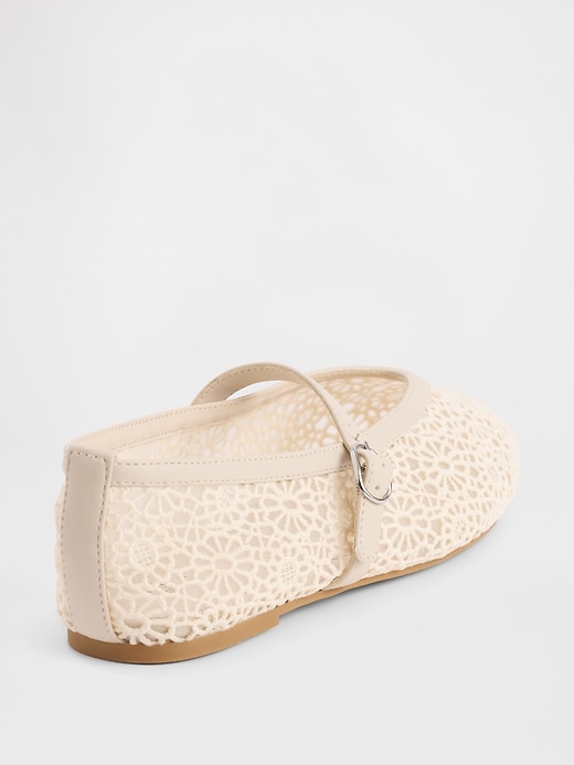 Image number 4 showing, Kids Crochet Mary Jane Flats
