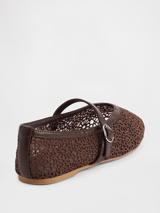 Image number 4 showing, Kids Crochet Mary Jane Flats