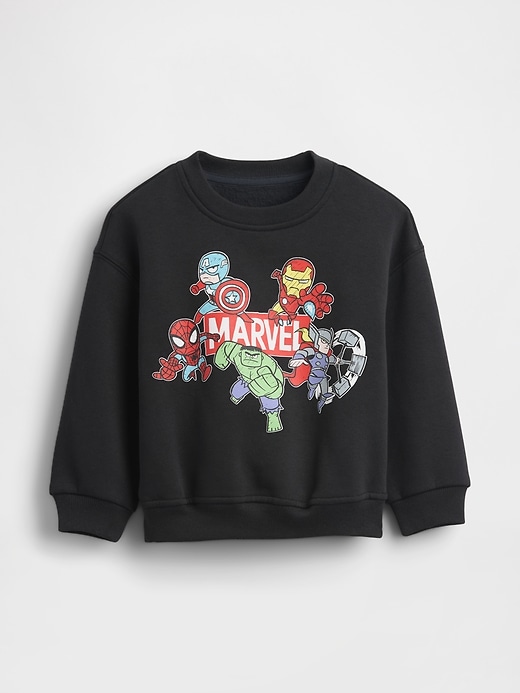 Image number 1 showing, Baby & Toddler VintageSoft Marvel Logo Sweatshirt
