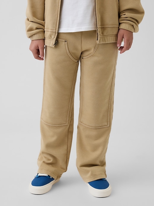 Image number 3 showing, Kids VintageSoft Relaxed Utility Sweatpants