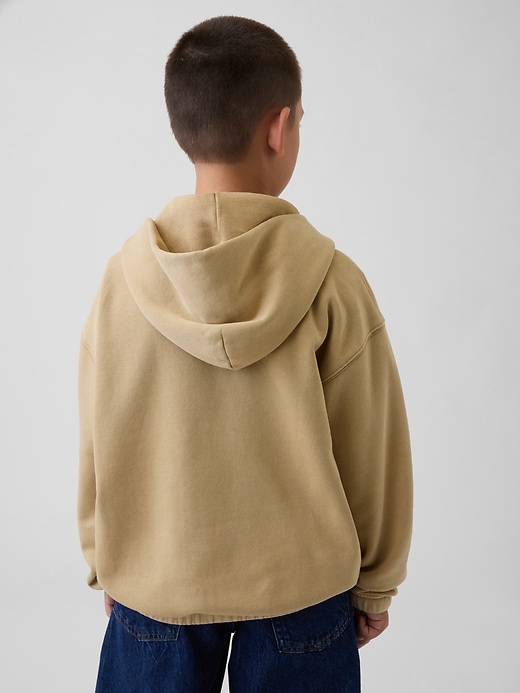 Image number 3 showing, Kids VintageSoft Relaxed Zip Hoodie