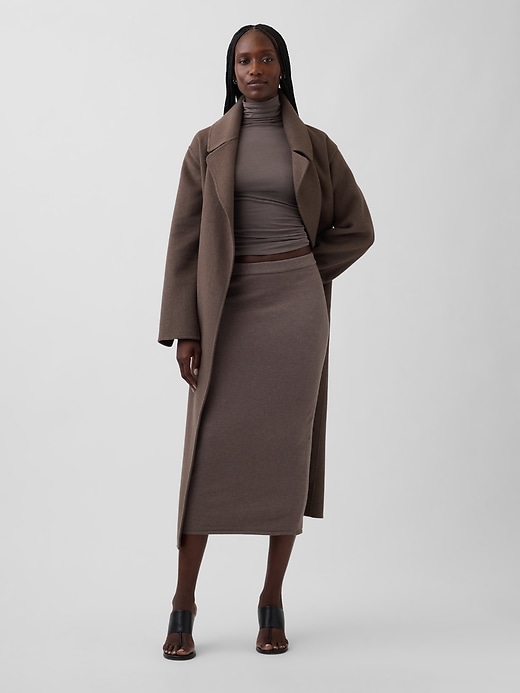 Image number 1 showing, CashSoft Stretch Midi Skirt