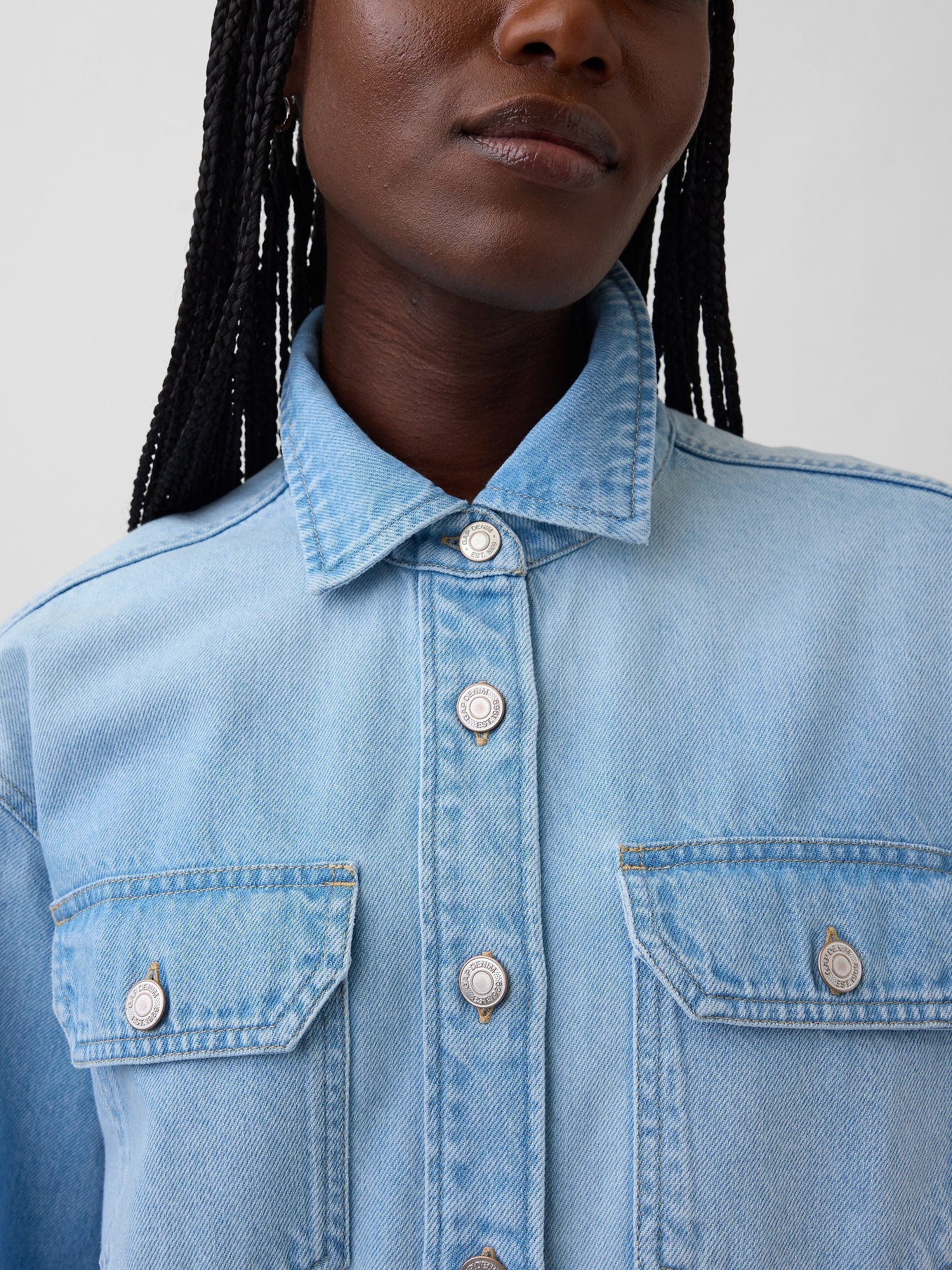 Denim Western Shirt Jacket