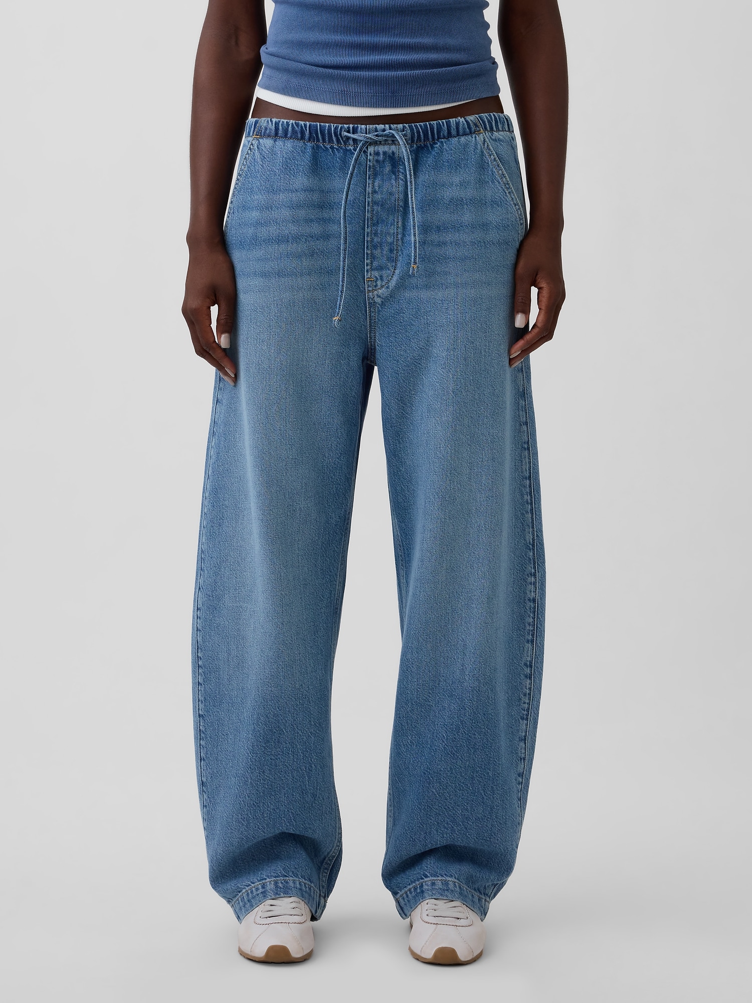 High Rise UltraSoft Easy Barrel Jeans