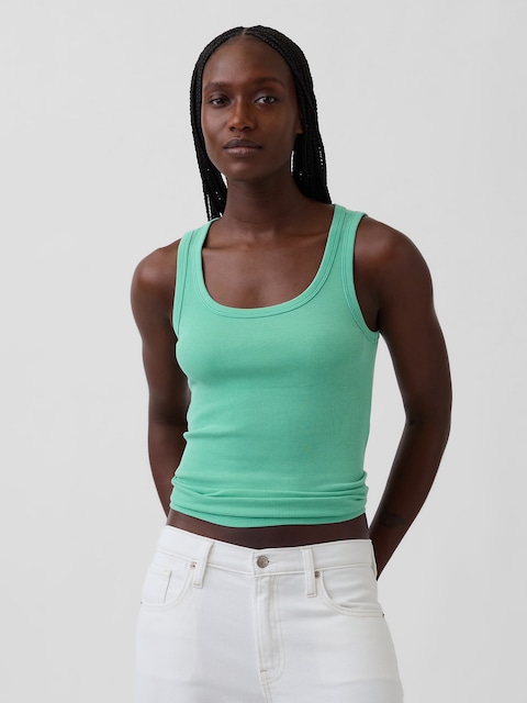 Rib Scoop Tank Top