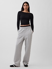 Image number 2 showing, GapFit Smooth Boatneck T-Shirt