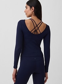 Image number 3 showing, GapFit Smooth Boatneck T-Shirt