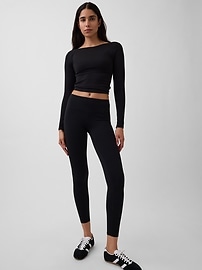 Image number 5 showing, GapFit Smooth Boatneck T-Shirt