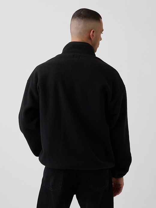 Image number 3 showing, Sherpa Oversized Half-Zip Pullover